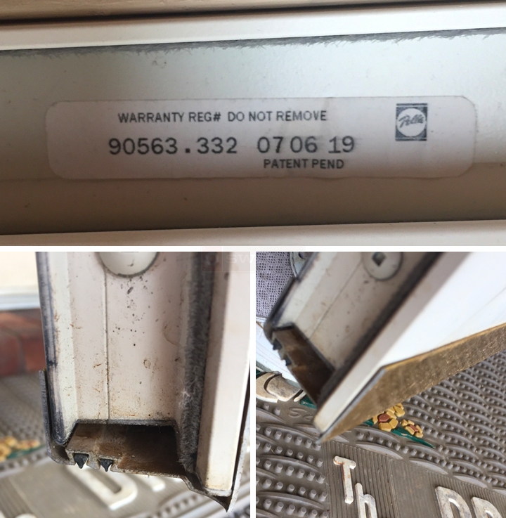 User submitted photos of a door sweep.