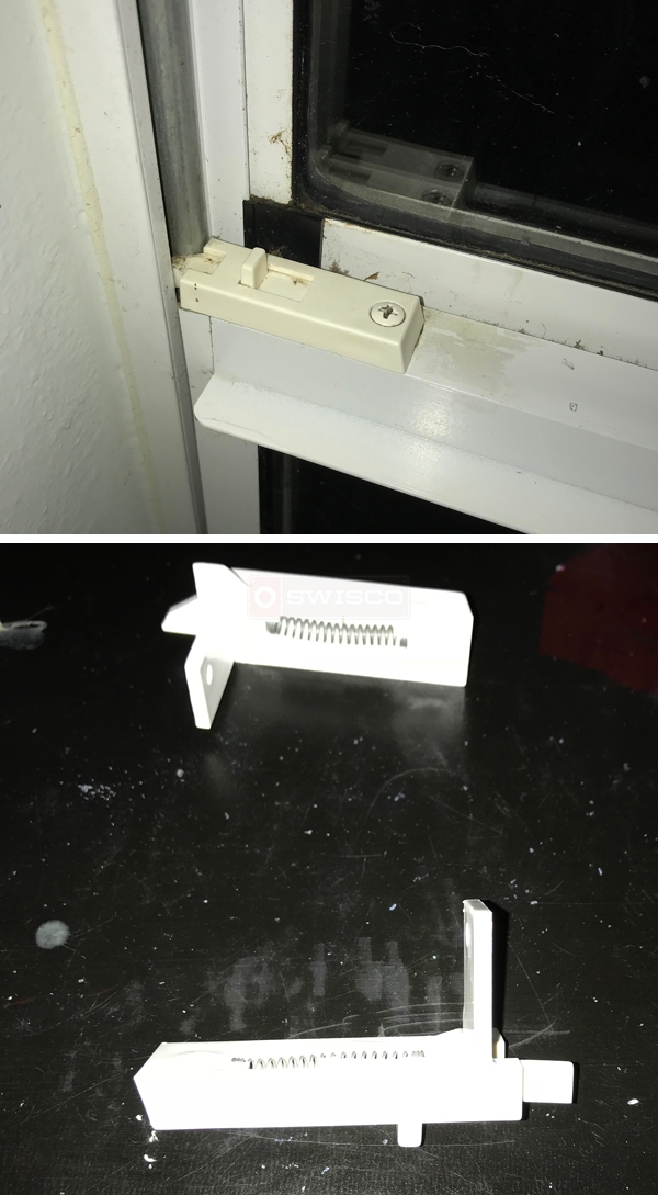 User submitted photos of a tilt latch.