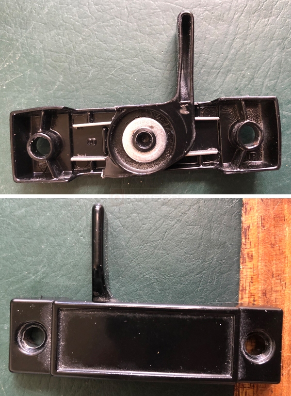 User submitted photos of a window lock.
