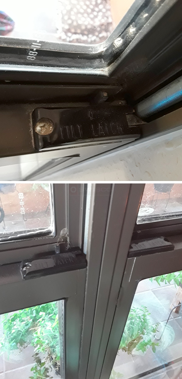 User submitted photos of a tilt latch.