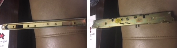 User submitted photos of patio door hardware.