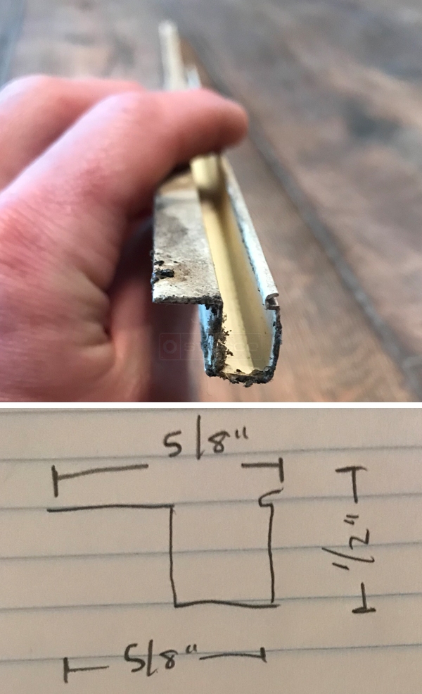 User submitted photos of a glazing bead.