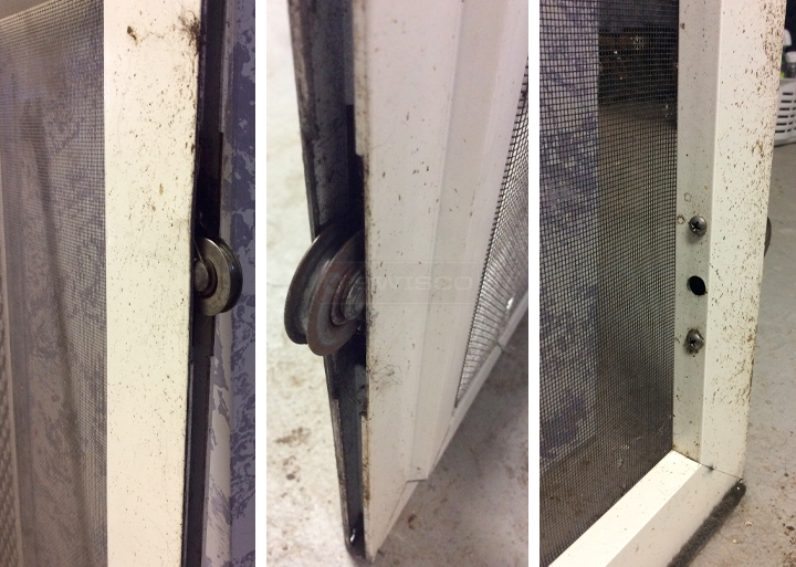 User submitted photos of screen door hardware.
