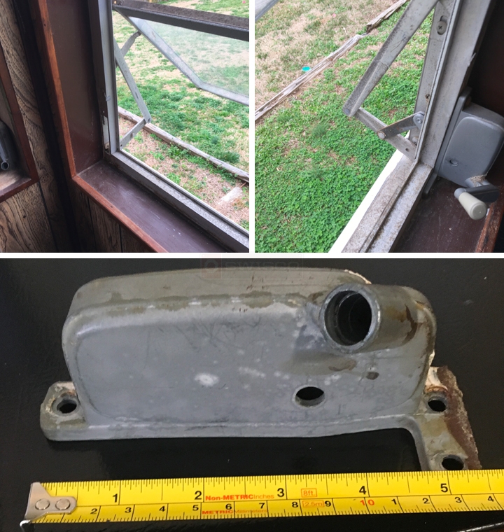 User submitted photos of window hardware.