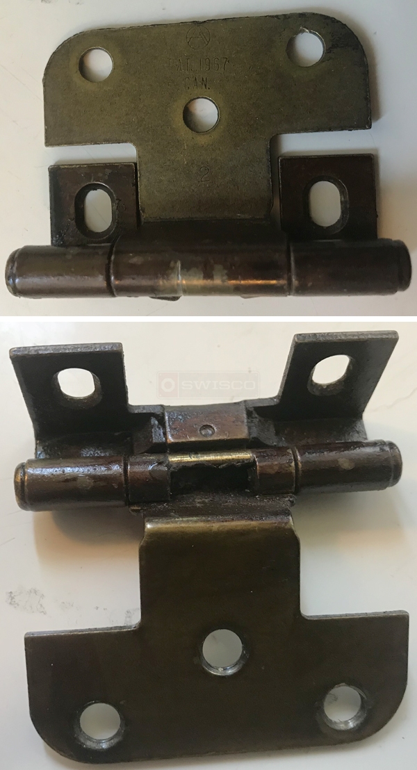 User submitted photos of a cabinet hinge.