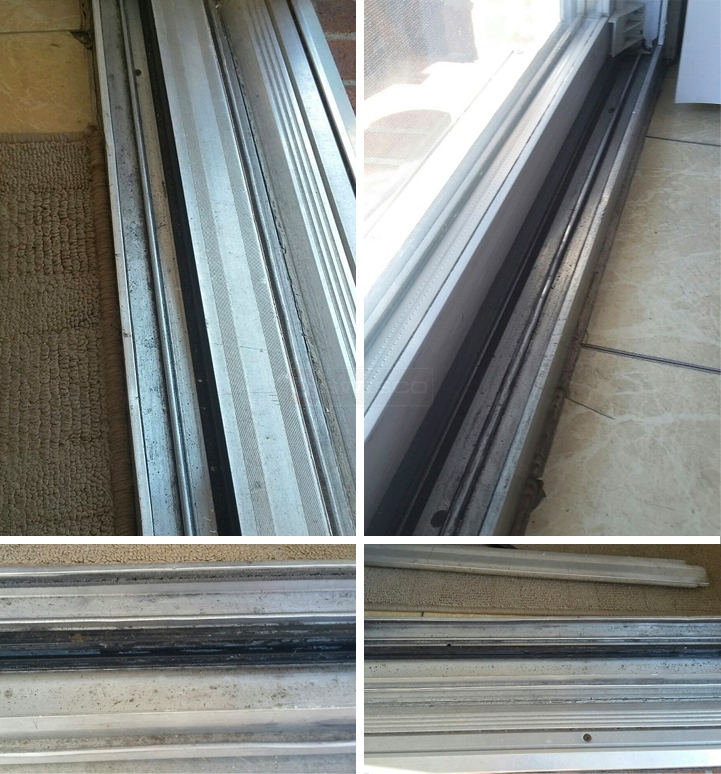 User submitted photos of patio door hardware.