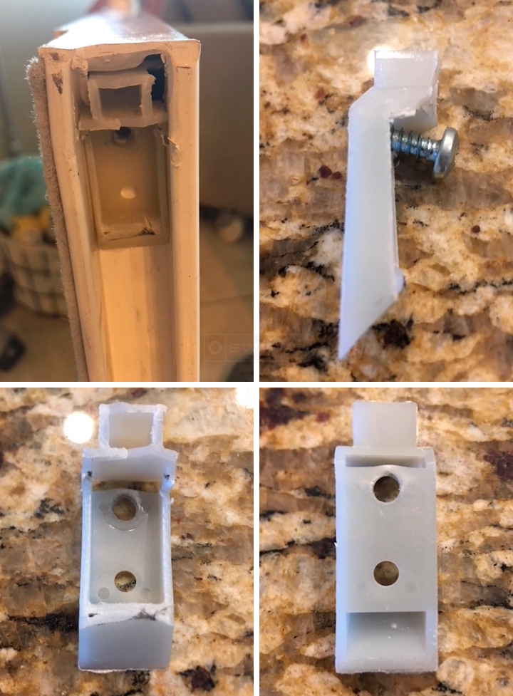 User submitted photos of a top sash guide.