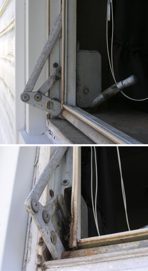 User submitted photos of window hardware.