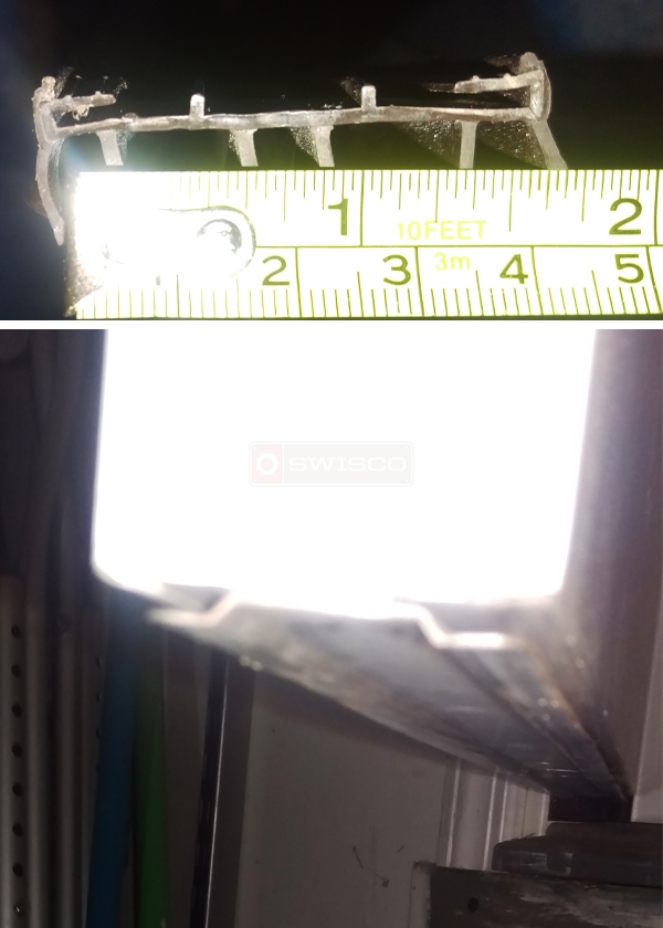User submitted photos of a door sweep.