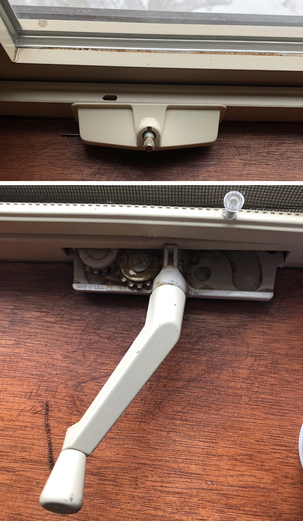 User submitted photos of a window operator.