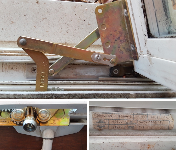 User submitted photos of window hardware.