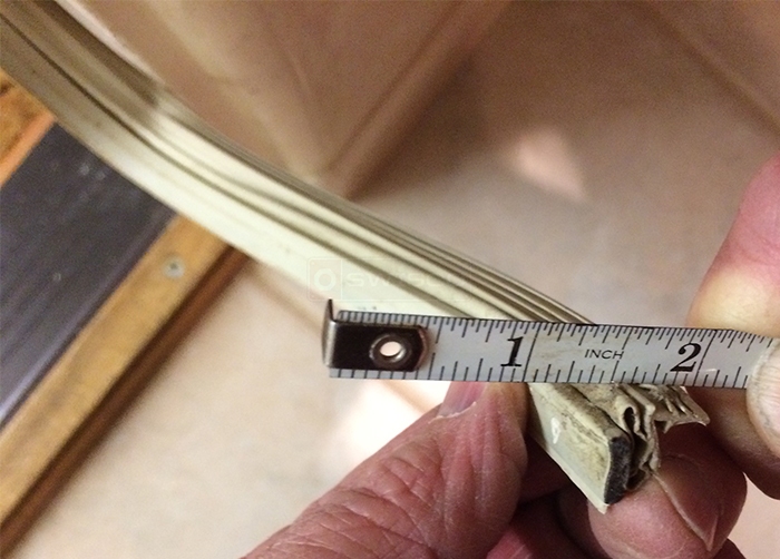 User submitted photos of weatherstripping.