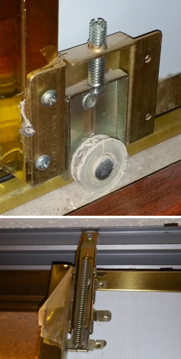 User submitted photos of closet hardware.