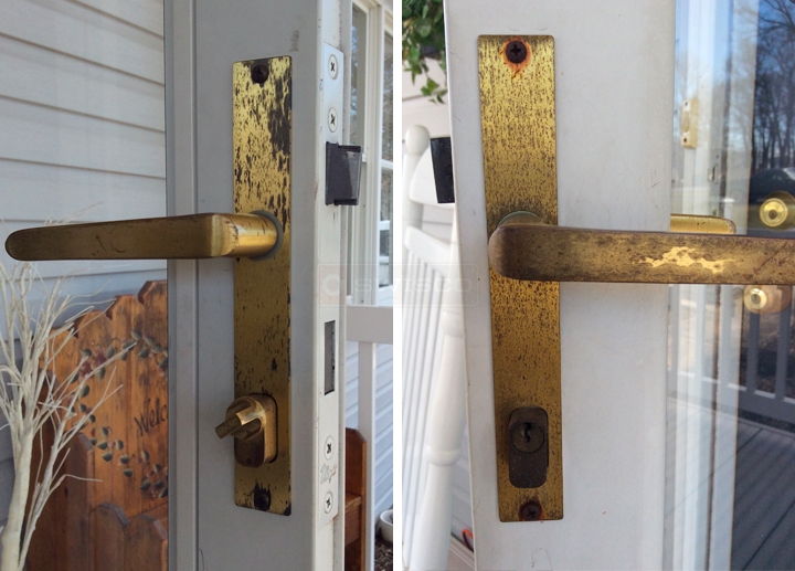 User submitted photos of a door handle set