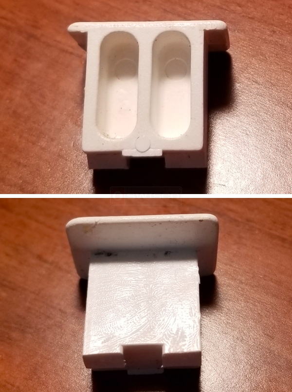User submitted photos of a top sash guide.
