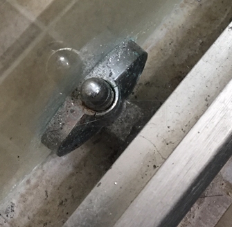 Shower door roller