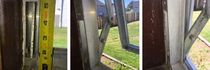 User submitted photos of window hardware.