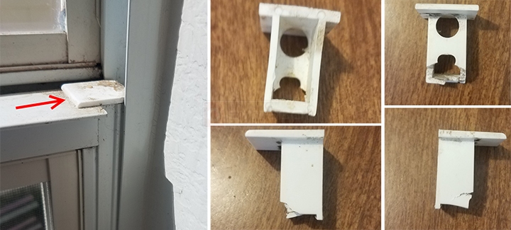 User submitted photos of a top sash guide.
