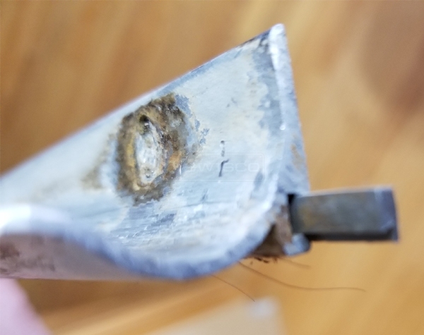 User submitted photos of a shower door sweep.