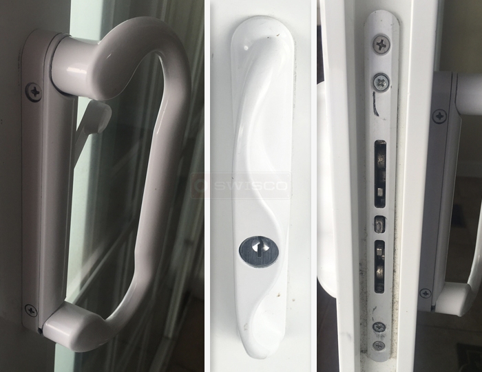 Glass door handle