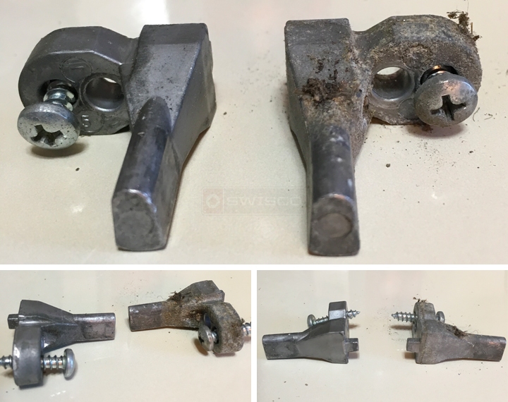 User submitted photos of window hardware.