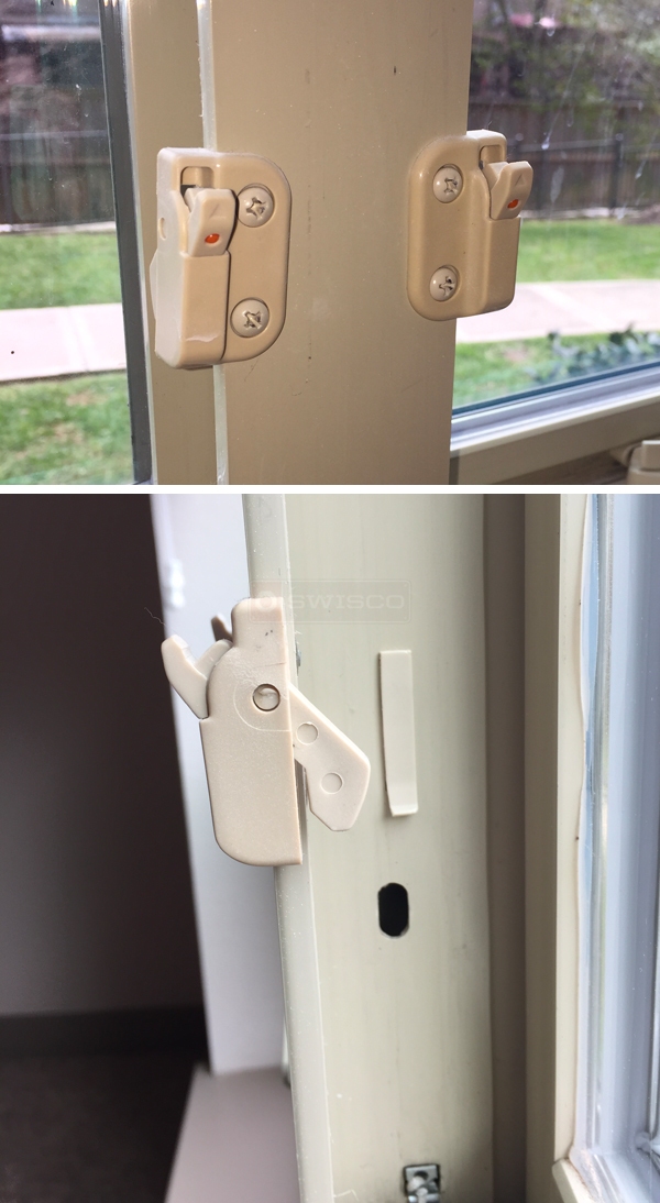 User submitted photos of a window lock.