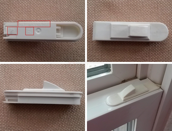 User submitted photos of a tilt latch.