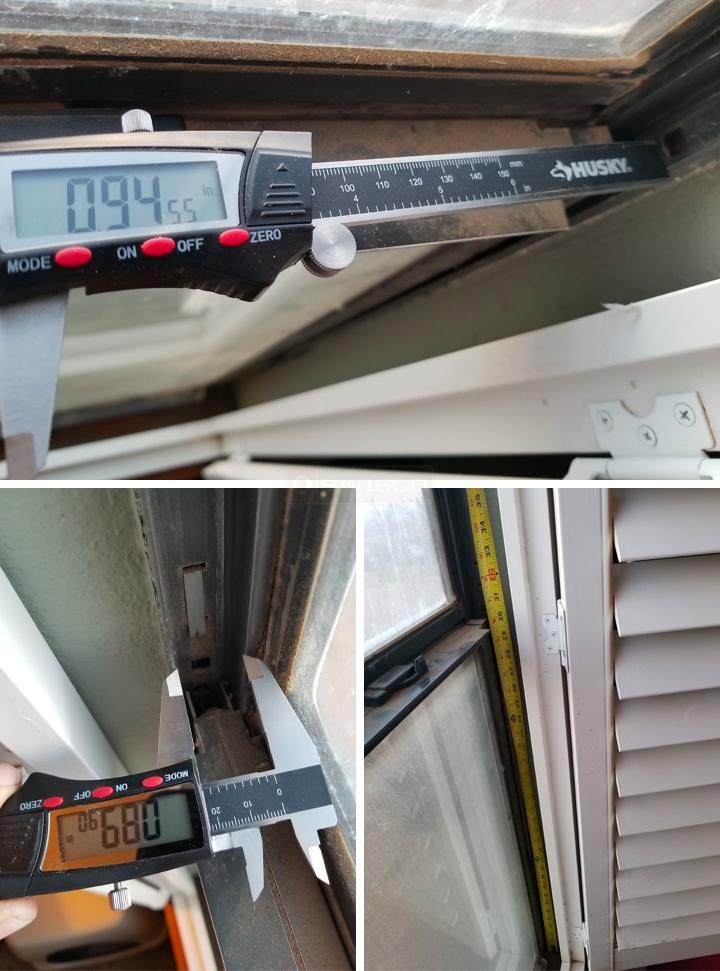 User submitted photos of window hardware.