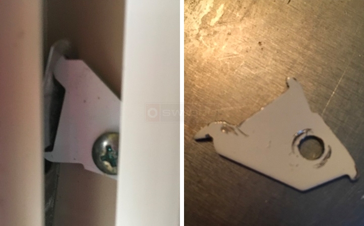 User submitted photos of window hardware.
