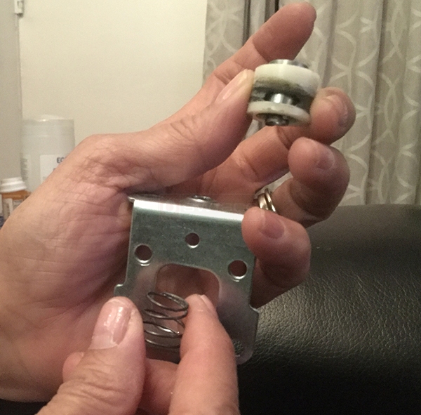 User submitted photos of closet hardware.
