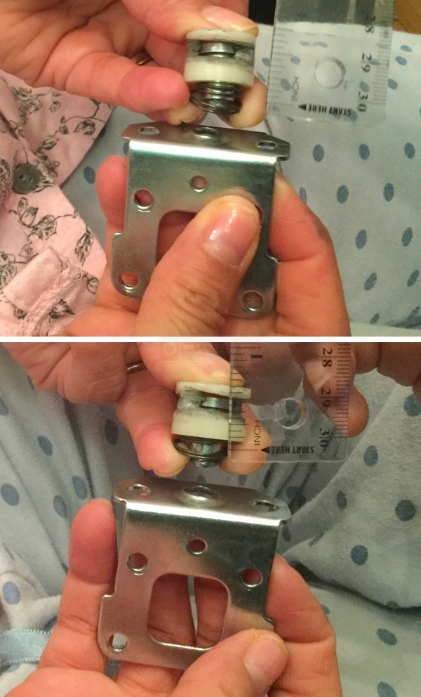 User submitted photos of closet hardware.