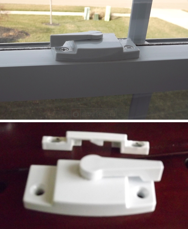 User submitted photos of a window lock & keeper.