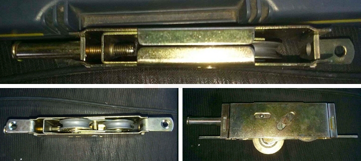 User submitted photos of a patio door roller.