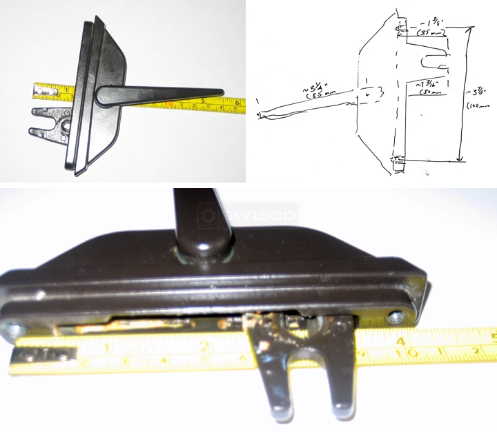 User submitted photos of window hardware.