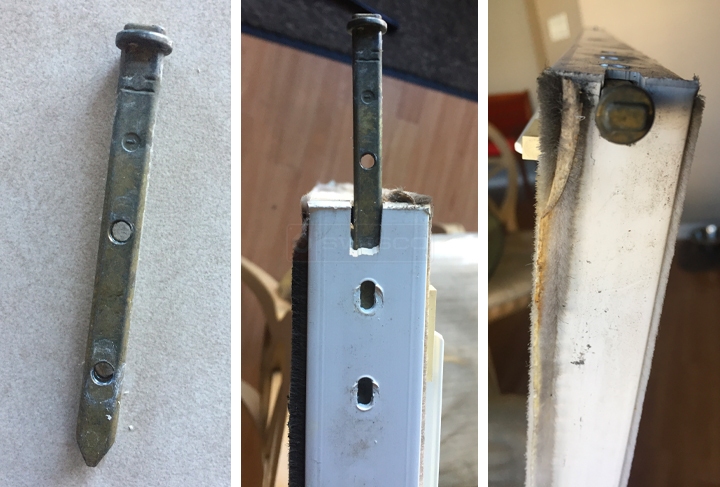 User submitted photos of window hardware.