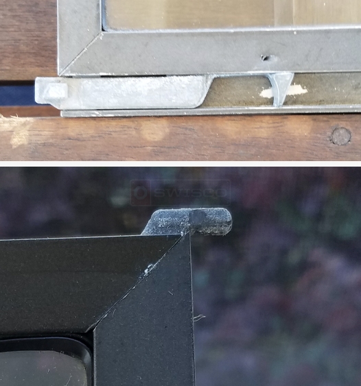 Storm window hardware