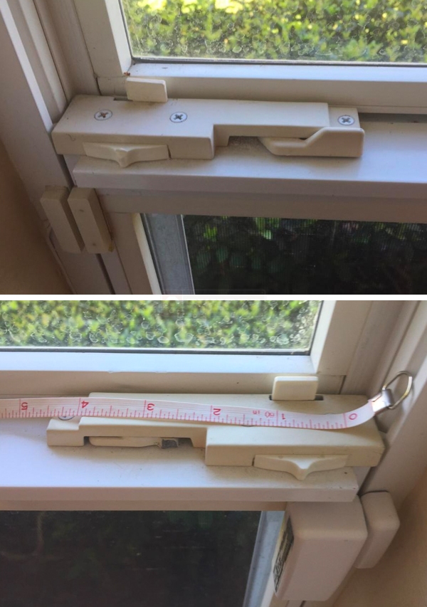 User submitted photos of a tilt latch.
