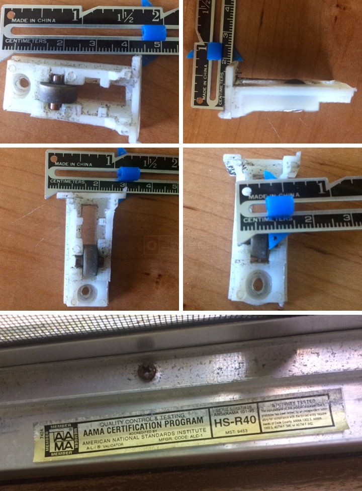 User submitted photos of a top sash guide.