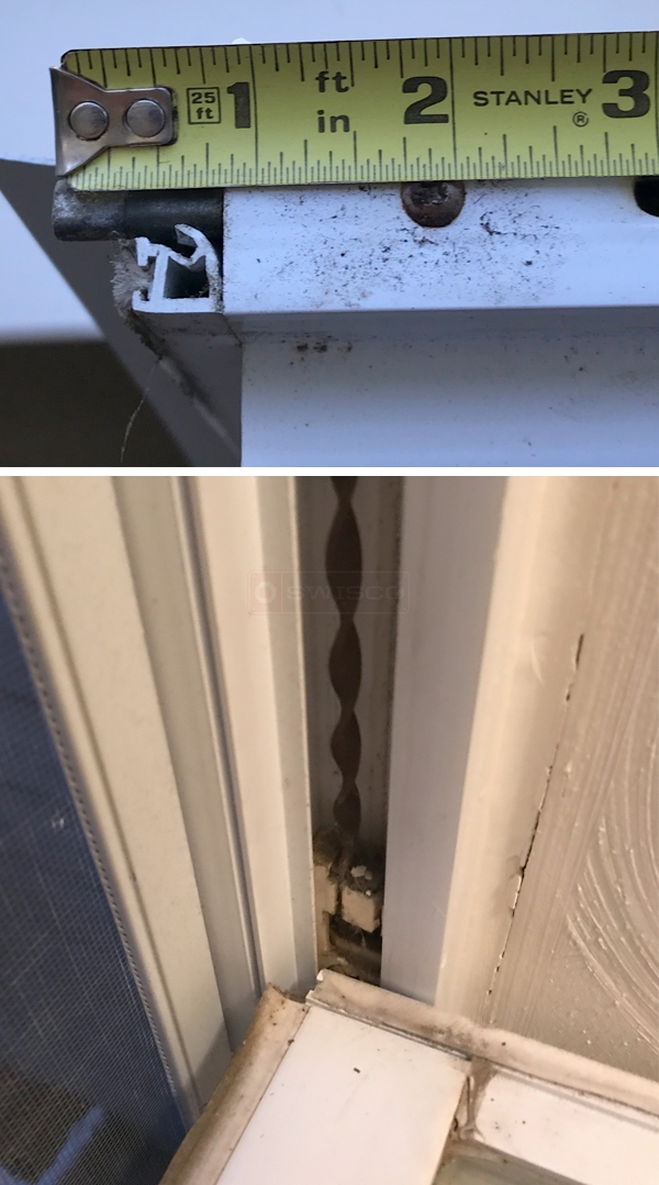 User submitted photos of window hardware.