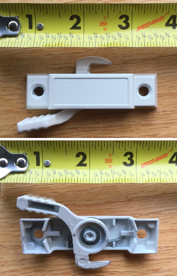 User submitted photos of a window lock.