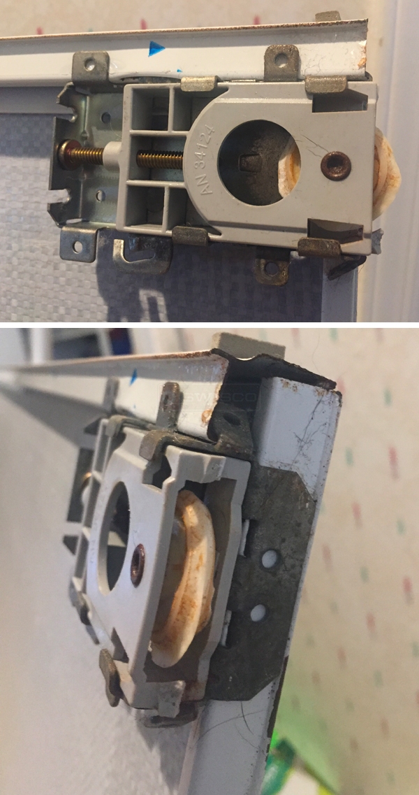 User submitted photos of closet hardware.
