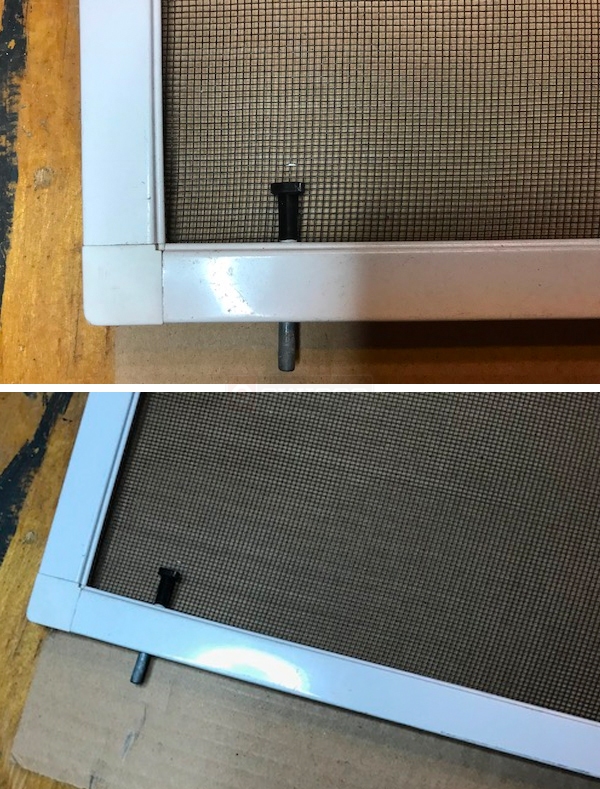 User submitted photos of a screen pin.