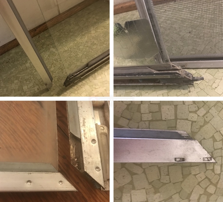 User submitted photos of window hardware.