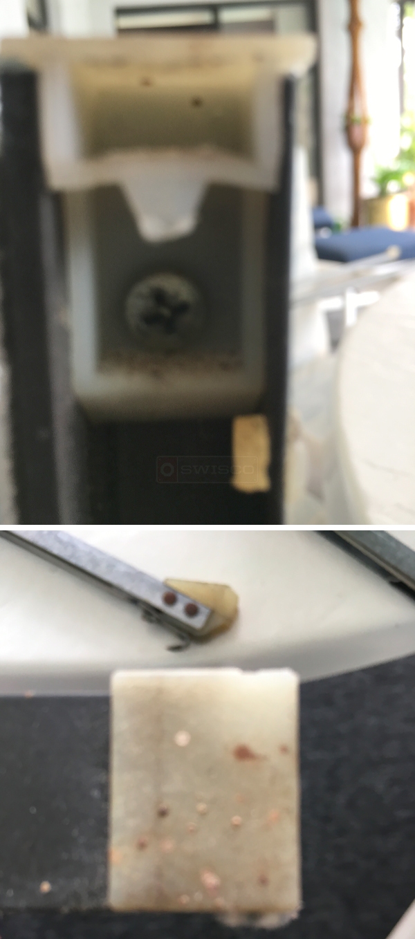 User submitted photos of window hardware.
