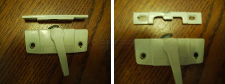 User submitted photos of a window lock & keeper.
