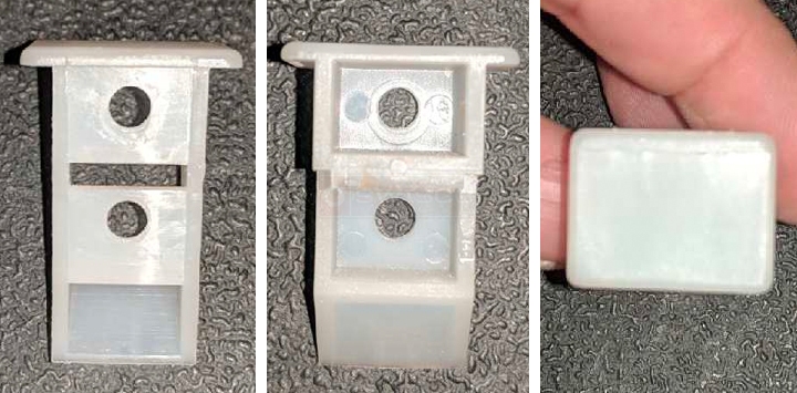User submitted photos of a top sash guide.