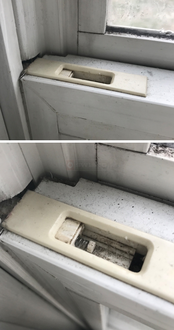 User submitted photos of a tilt latch.