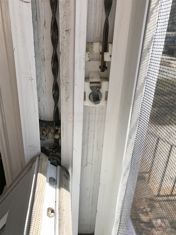 User submitted photos of window hardware.