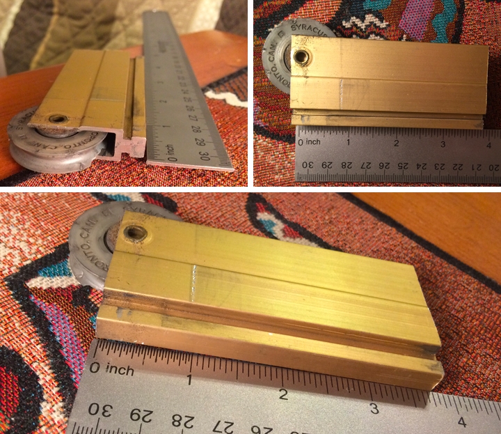 User submitted photos of closet hardware.