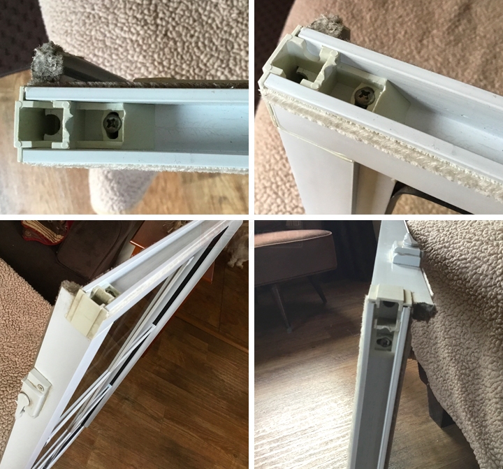 User submitted photos of a top sash guide.